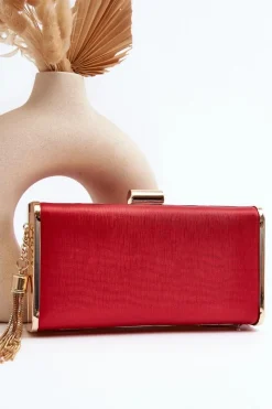 Clearance Boto Mała Torebka Wizytowa Z Frędzlem Chionon Czerwona
