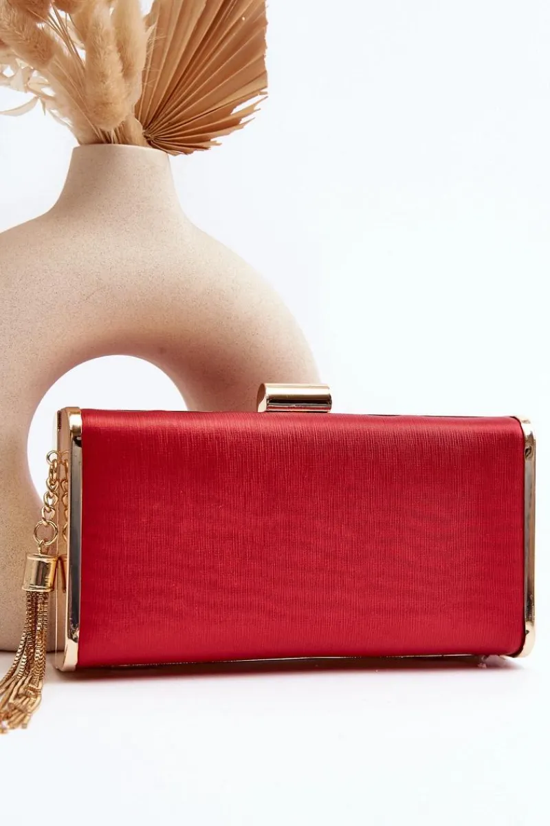 Clearance Boto Mała Torebka Wizytowa Z Frędzlem Chionon Czerwona