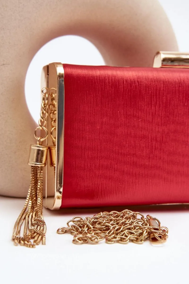 Clearance Boto Mała Torebka Wizytowa Z Frędzlem Chionon Czerwona