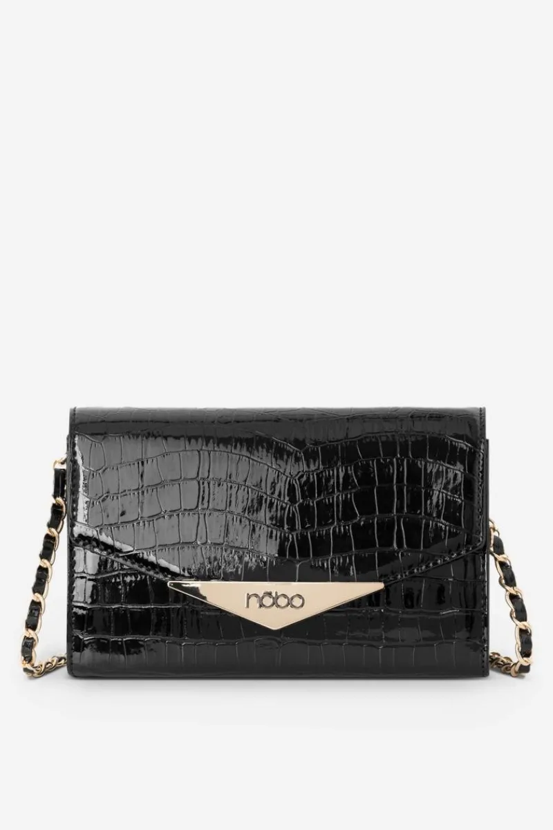 Torebki Nobo|Kopertówki>Nobo Mała Torebka Wizytowa Zwierzęcy Wzór NBAG-R3040-C020 Czarna