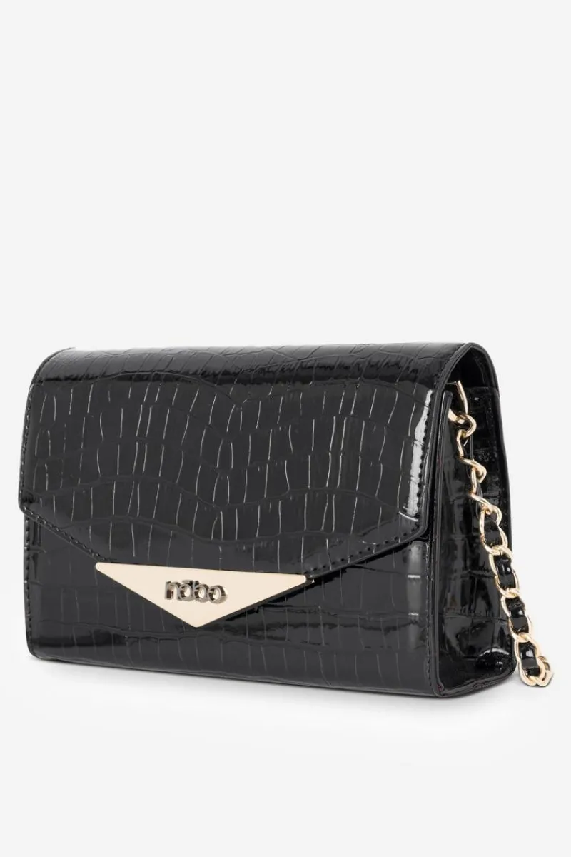 Torebki Nobo|Kopertówki>Nobo Mała Torebka Wizytowa Zwierzęcy Wzór NBAG-R3040-C020 Czarna