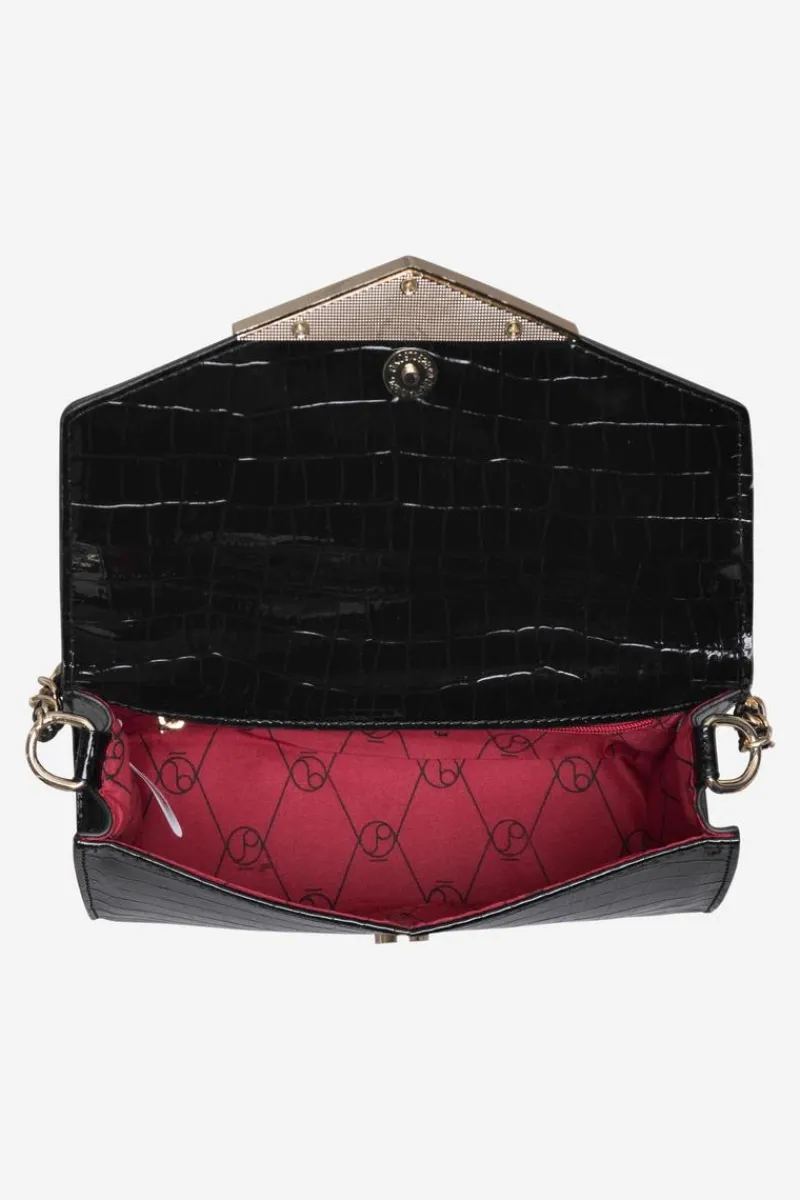 Torebki Nobo|Kopertówki>Nobo Mała Torebka Wizytowa Zwierzęcy Wzór NBAG-R3040-C020 Czarna