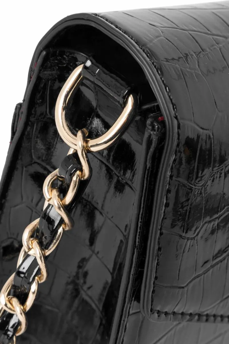 Torebki Nobo|Kopertówki>Nobo Mała Torebka Wizytowa Zwierzęcy Wzór NBAG-R3040-C020 Czarna