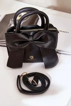 Hot Boto Mała Torebka Z Kokardą Czarna Nesehe