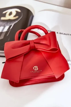 Online Mała Torebka Z Kokardą Czerwona Nesehe Torebki Kuferki