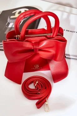 Online Mała Torebka Z Kokardą Czerwona Nesehe Torebki Kuferki