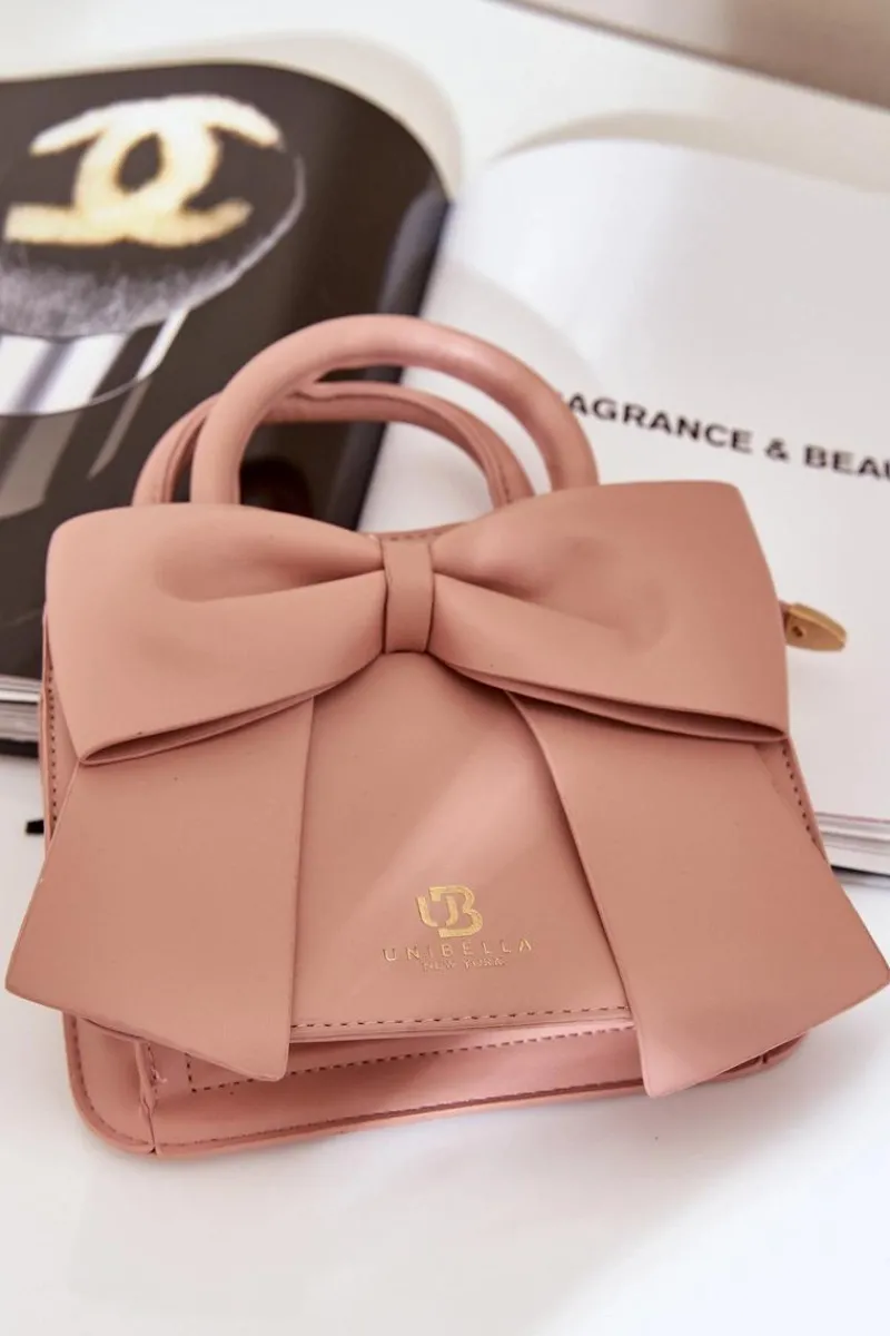 Hot Boto Mała Torebka Z Kokardą Jasnoróżowa Nesehe