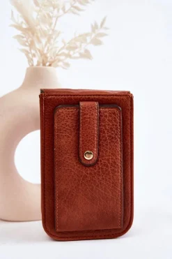 Mała Torebka Z Ozdobą Brązowa Neliss Listonoszki