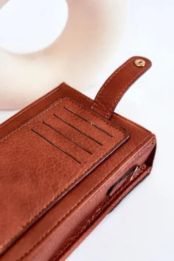 Mała Torebka Z Ozdobą Brązowa Neliss Listonoszki