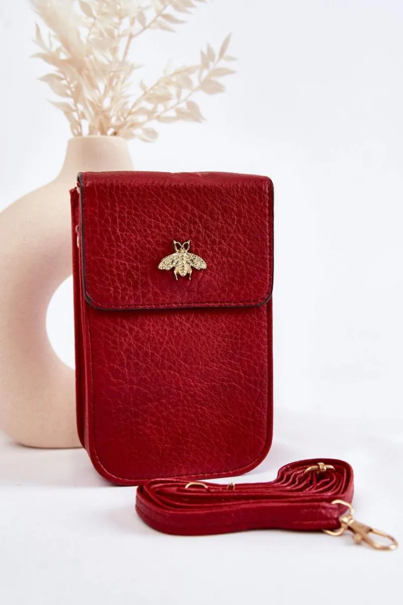 Hot Boto Mała Torebka Z Ozdobą Czerwona Neliss