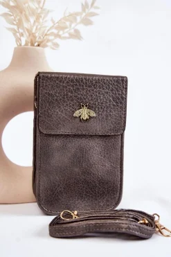 Listonoszki>Boto Mała Torebka Z Ozdobą Grafitowa Neliss