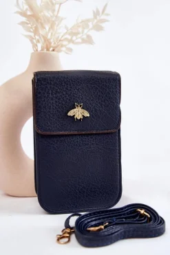 Outlet Boto Mała Torebka Z Ozdobą Granatowa Neliss