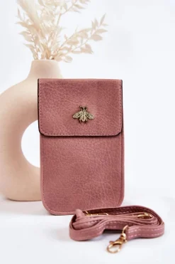 Outlet Mała Torebka Z Ozdobą Różowa Neliss Listonoszki