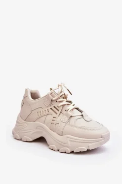Online Masywne Damskie Buty Sportowe Sneakersy Beżowe Toderus Damskie Sneakersy Damskie