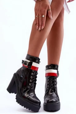 Botki Na Słupku|Czarne Botki><noscript><img width=