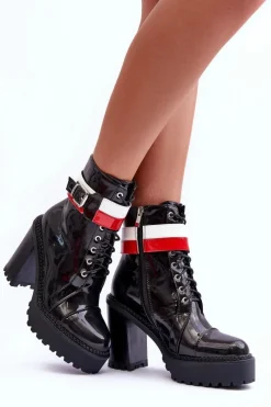 Botki Na Słupku|Czarne Botki><noscript><img width=