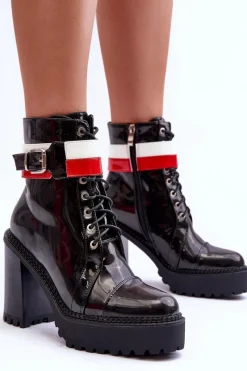 Botki Na Słupku|Czarne Botki><noscript><img width=