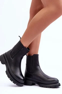 Czarne Botki|Botki Płaskie><noscript><img width=