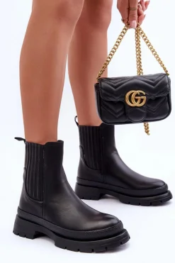 Czarne Botki|Botki Płaskie><noscript><img width=