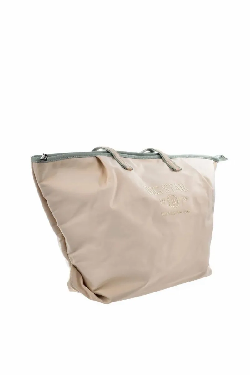 Clearance Big Star Shoes Materiałowa Duża Torba Big Star NN574051 Beżowa