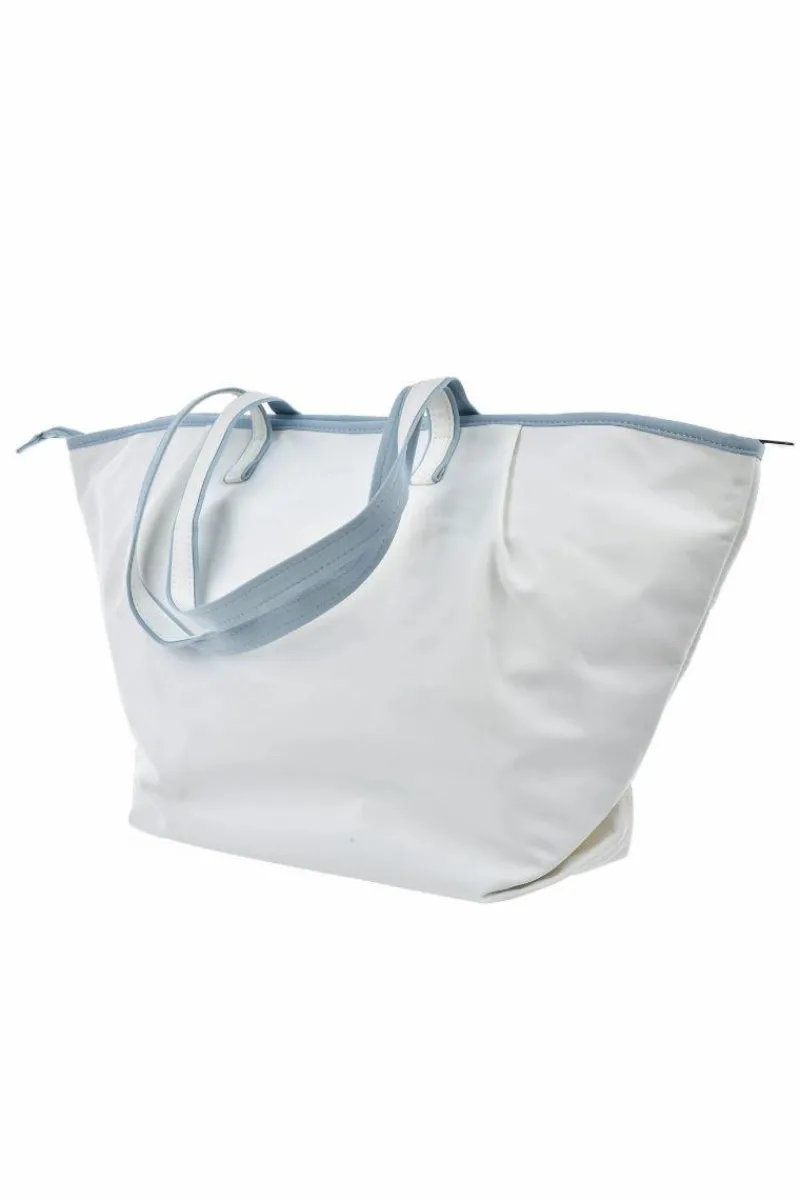 Online Materiałowa Duża Torba Big Star NN574050 Biała Torby Sportowe|Torebki Klasyczne