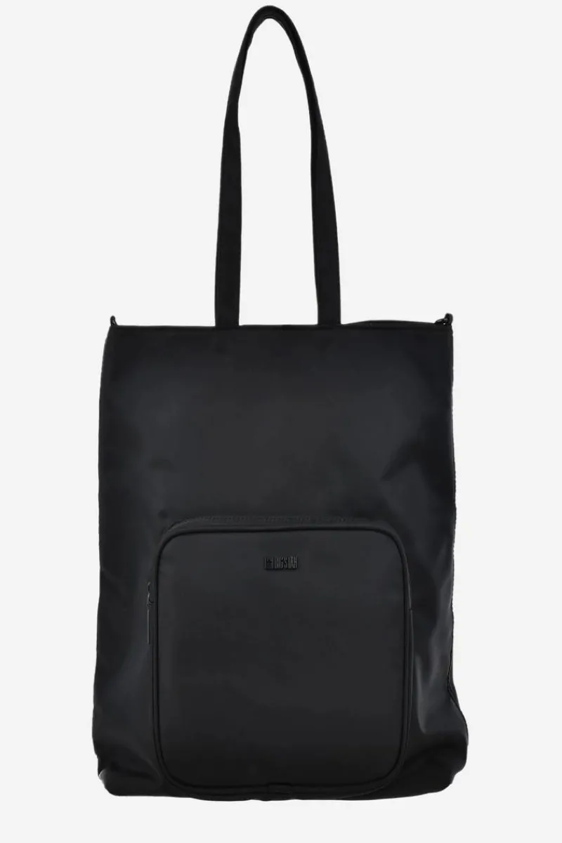 Best Big Star Shoes Materiałowa Duża Torebka Big Star OO574136 Czarna