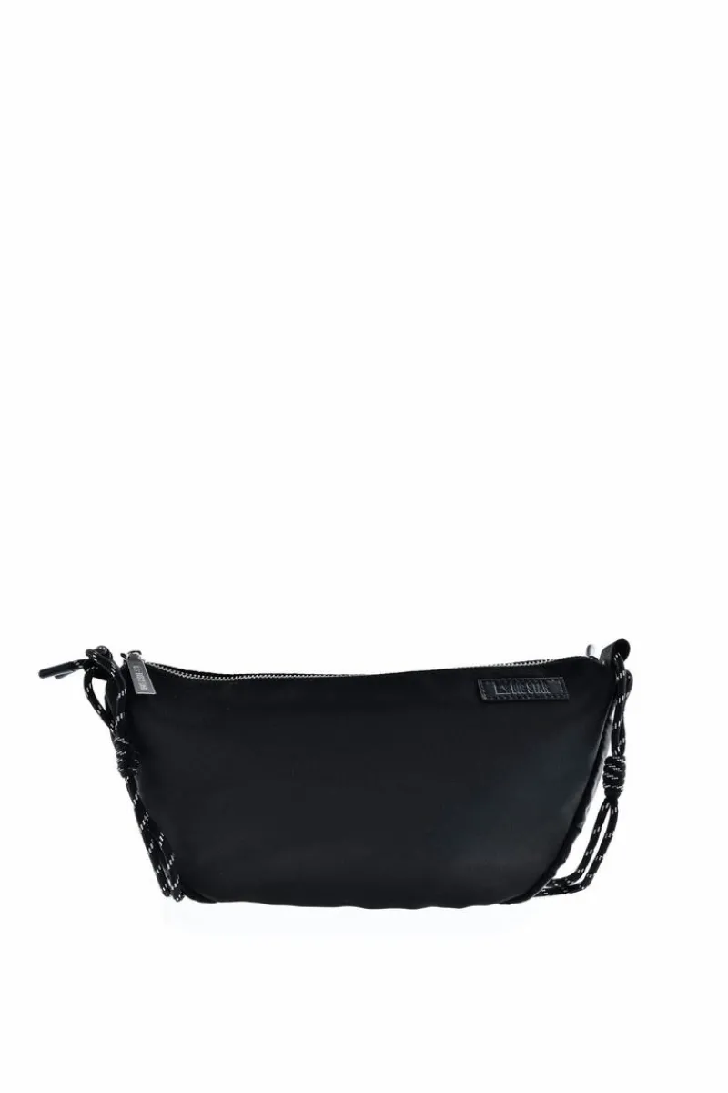 Discount Materiałowa Torebka Big Star LL574124 Czarna Nerki|Listonoszki