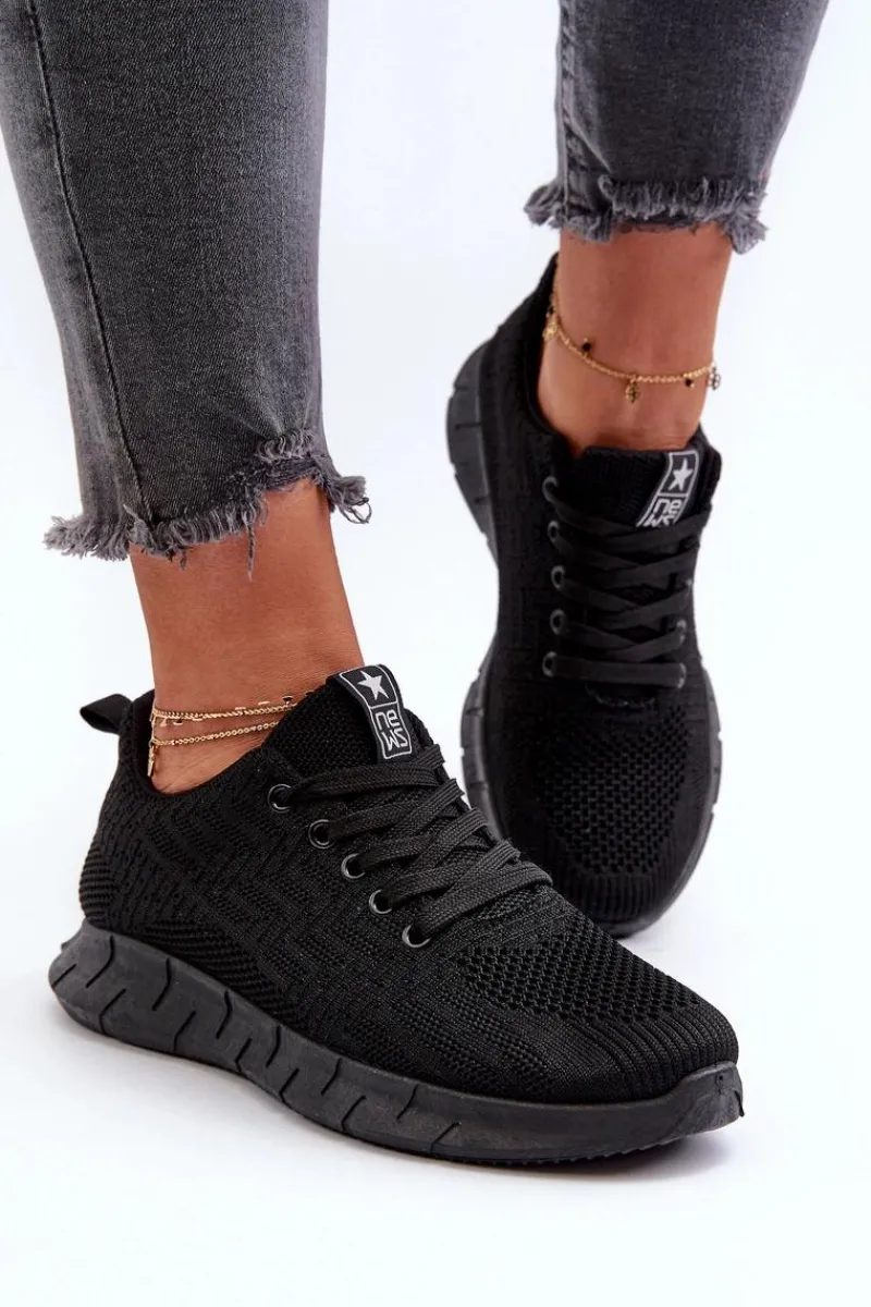 Clearance Evento Materiałowe Buty Sportowe Damskie Czarne Kephope