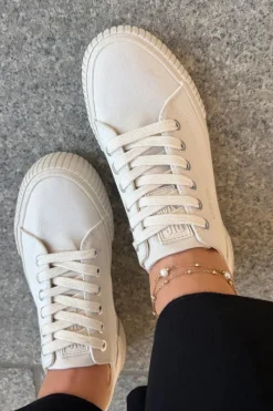 Best Materiałowe Trampki Damskie Big Star RR274407 Beżowe Damskie Trampki Damskie Big Star|Trampki Damskie Niskie