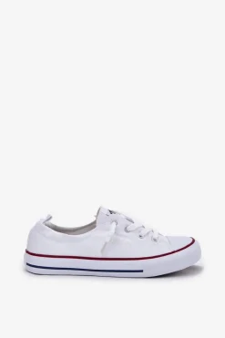 Discount Lee Cooper Materiałowe Trampki Damskie LCW-25-02-3296L Białe