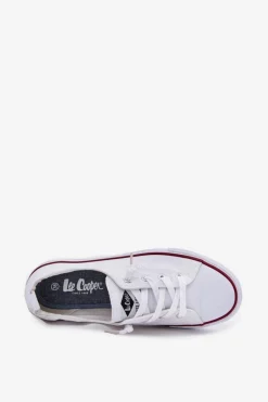 Discount Lee Cooper Materiałowe Trampki Damskie LCW-25-02-3296L Białe