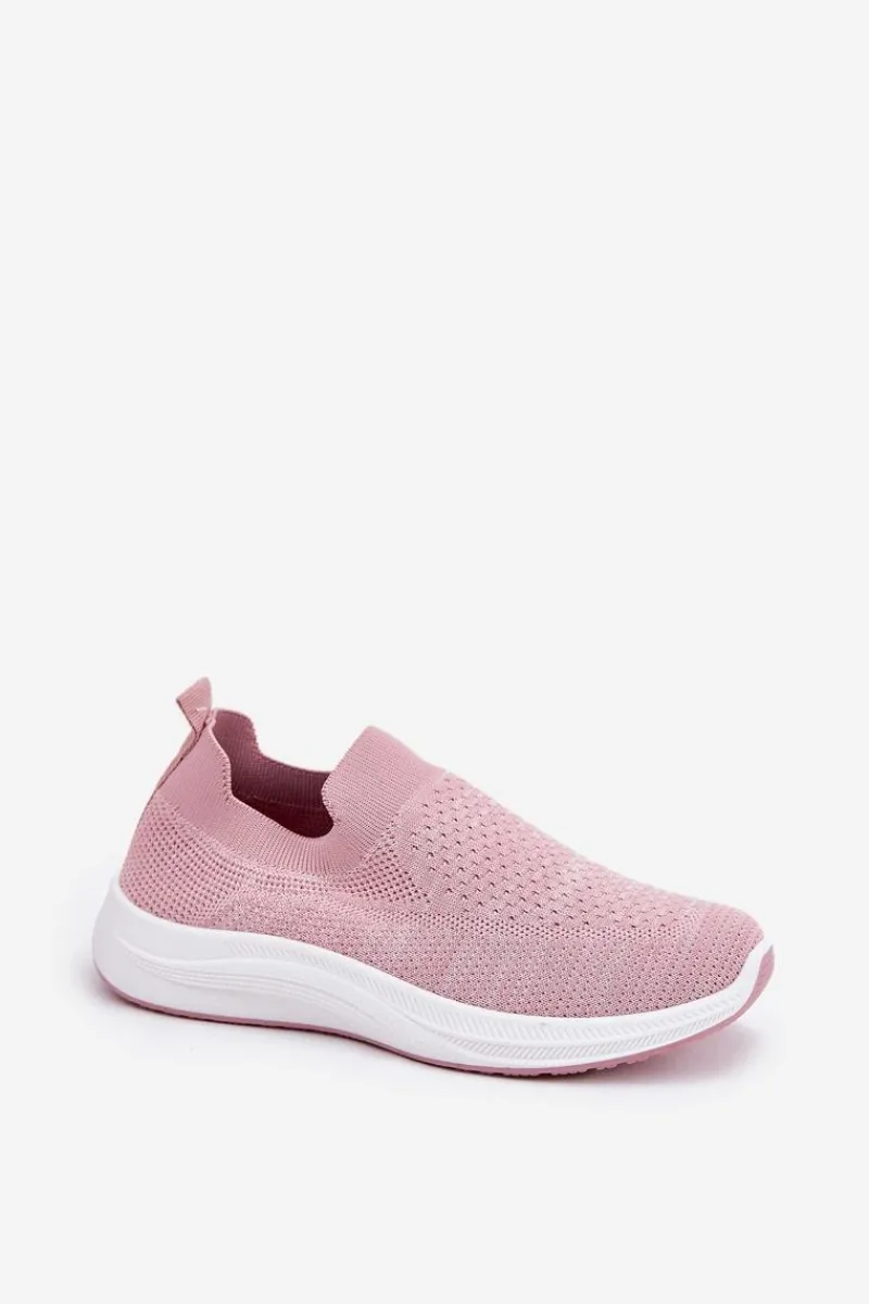 Sneakersy Damskie>Boto Materiałowe Wsuwane Buty Sportowe Damskie Różowe Astusa Różowy