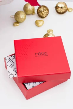 Clearance Mały Czerwony Lakierowany Skórzany Portfel Nobo Portfele