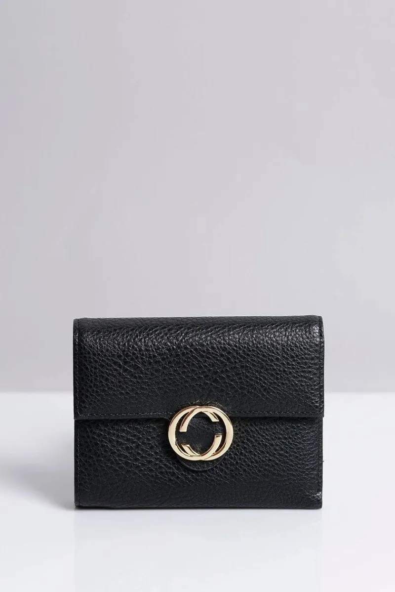 New Mały Damski Czarny Portfel Portmonetka Portfele