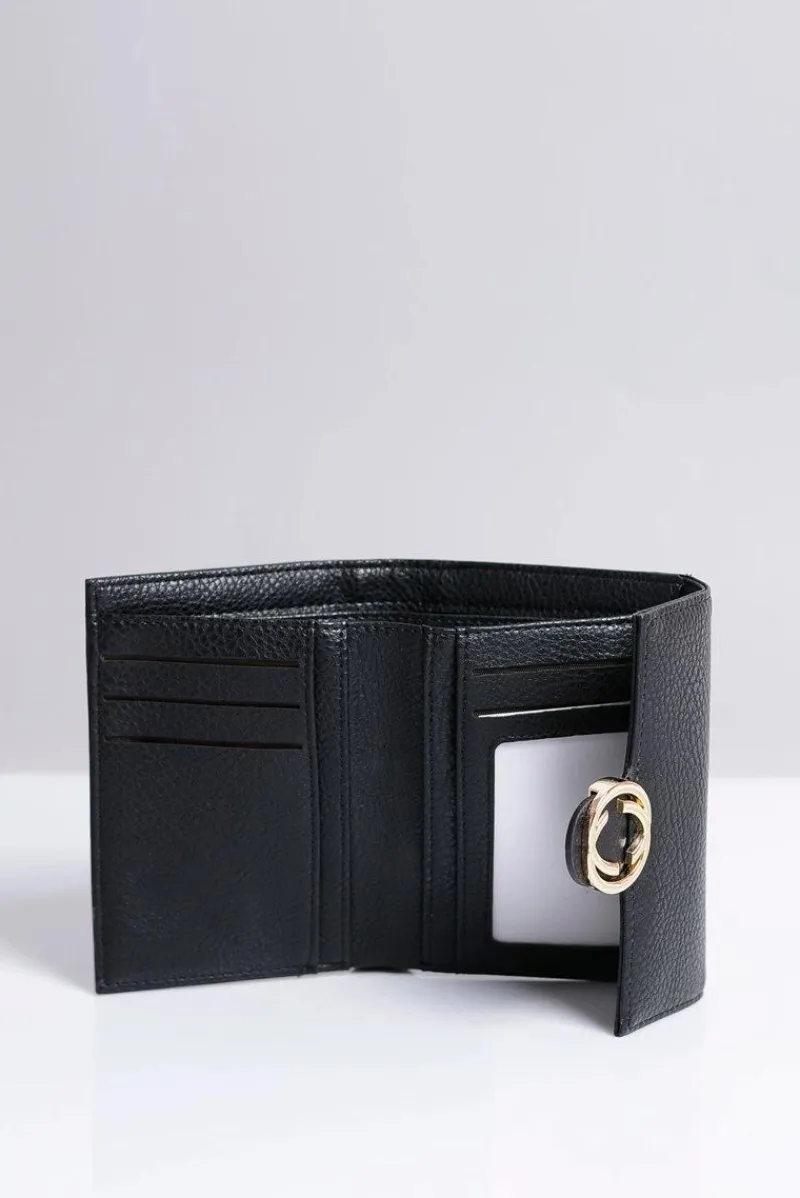 New Mały Damski Czarny Portfel Portmonetka Portfele