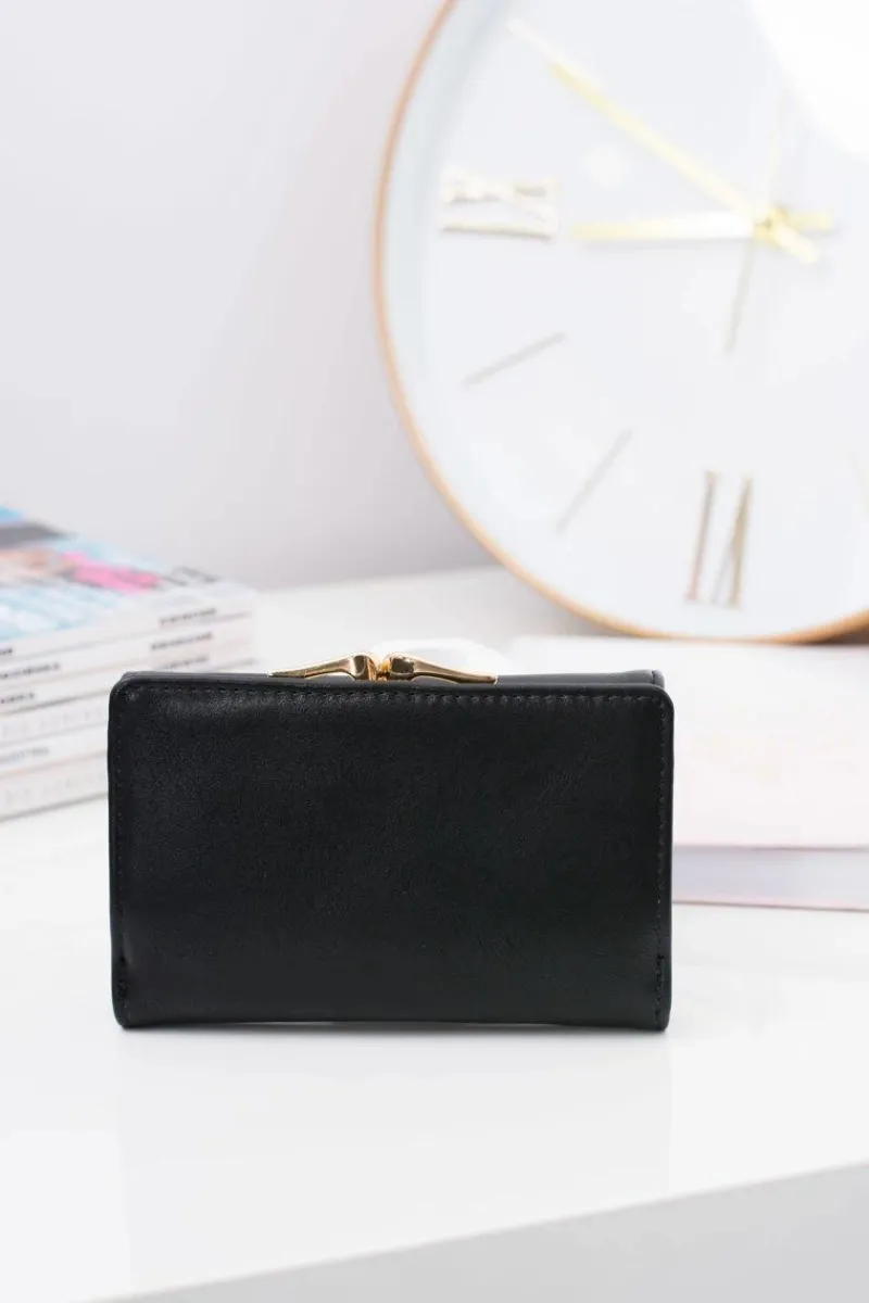 Hot Mały Damski Czarny Portfel Na Bigiel Portfele