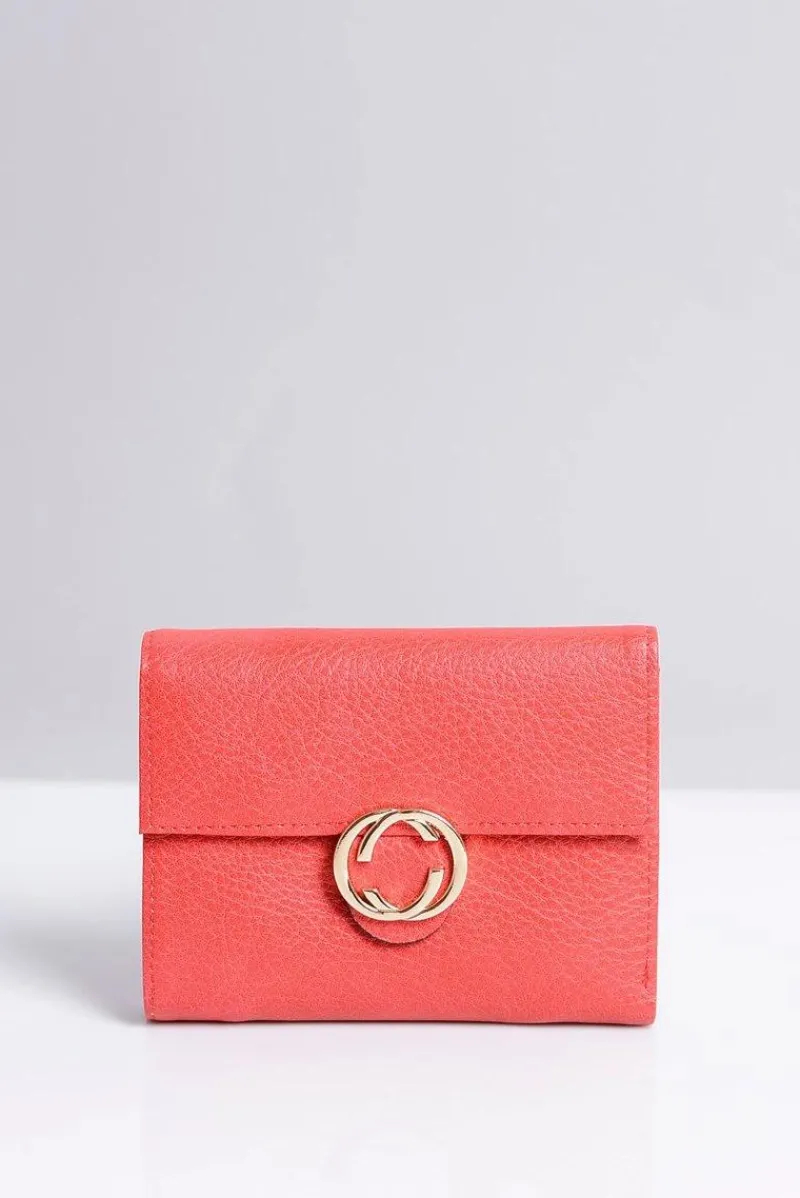 Hot Boto Mały Damski Czerwony Portfel Portmonetka