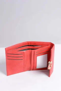 Hot Boto Mały Damski Czerwony Portfel Portmonetka