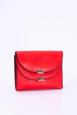 Portfele>Boto Mały Damski Czerwony Portfel Portmonetka