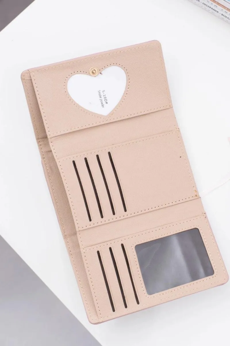 Discount Boto Mały Damski Portfel Na Bigiel Pudrowy Róż