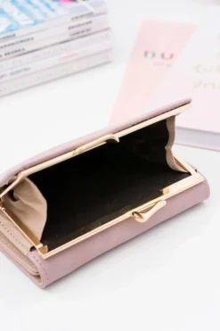 Discount Boto Mały Damski Portfel Na Bigiel Pudrowy Róż