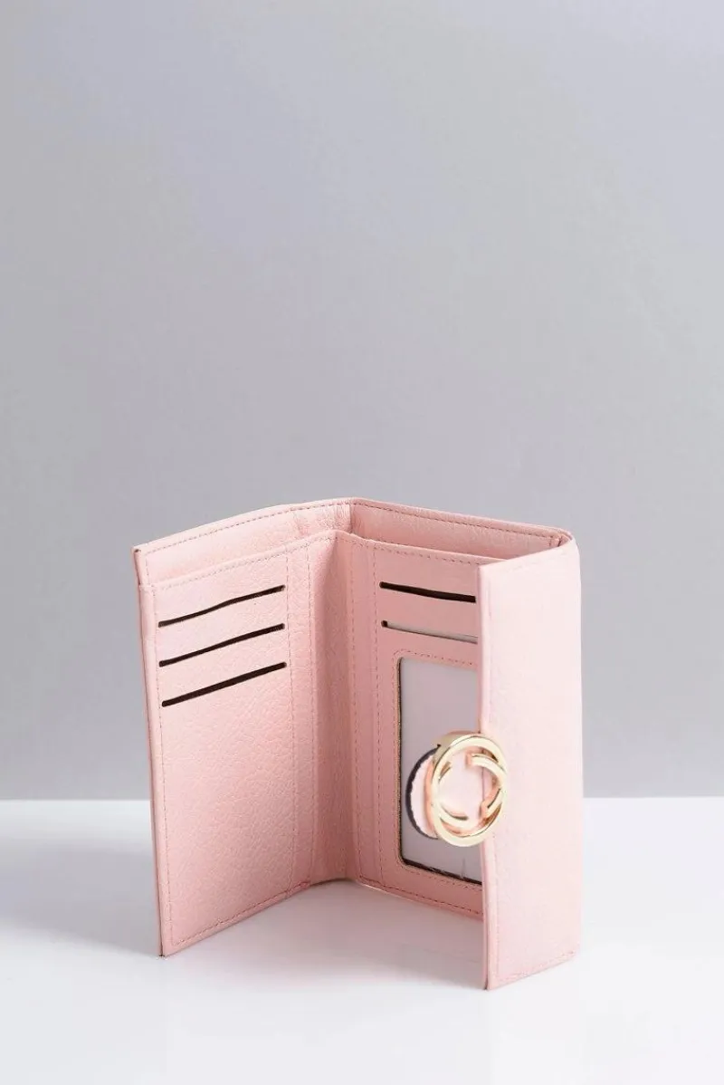 Best Mały Damski Portfel Pudrowy Róż Portmonetka Portfele