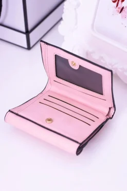 Portfele>Boto Mały Damski Różowy Portfel Portmonetka