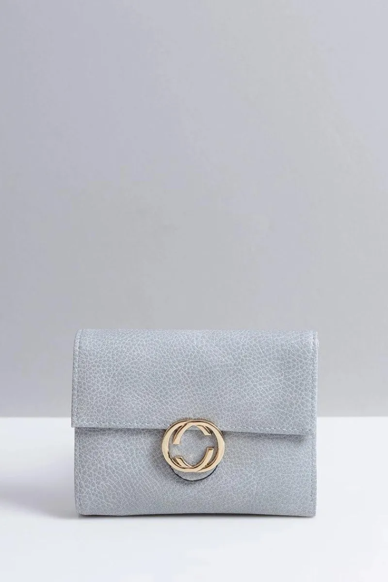 Portfele>Boto Mały Damski Szary Portfel Portmonetka