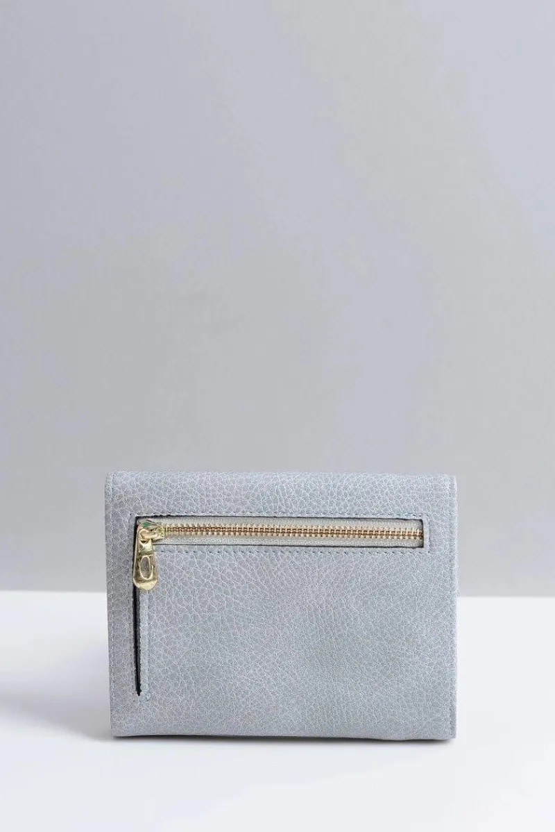 Portfele>Boto Mały Damski Szary Portfel Portmonetka