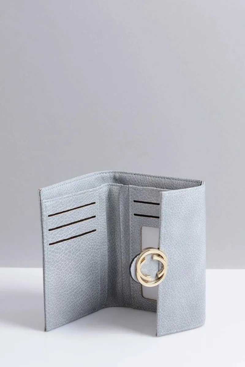 Portfele>Boto Mały Damski Szary Portfel Portmonetka