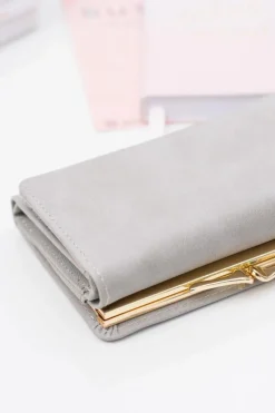 Online Mały Damski Szary Portfel Na Złoty Bigiel Portfele