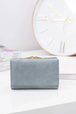 Portfele>Boto Mały Damski Szary Portfel Na Bigiel