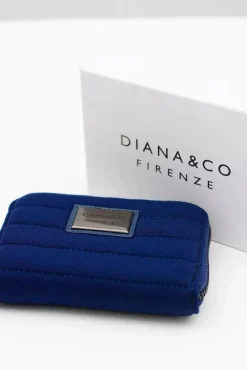 New Mały Granatowy Damski Portfel DIANA&CO Portfele