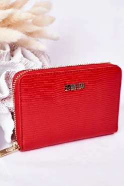 Clearance Big Star Shoes Mały Portfel Big Star HH674008 Czerwony